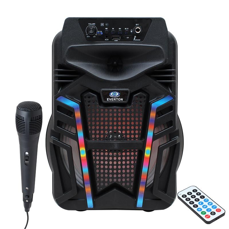 EVERTON RT-402BT USB+SD+FM+BLUETOOTH DESTEKLİ EL MİKROFONLU TAŞINABİLİR HOPARLÖR