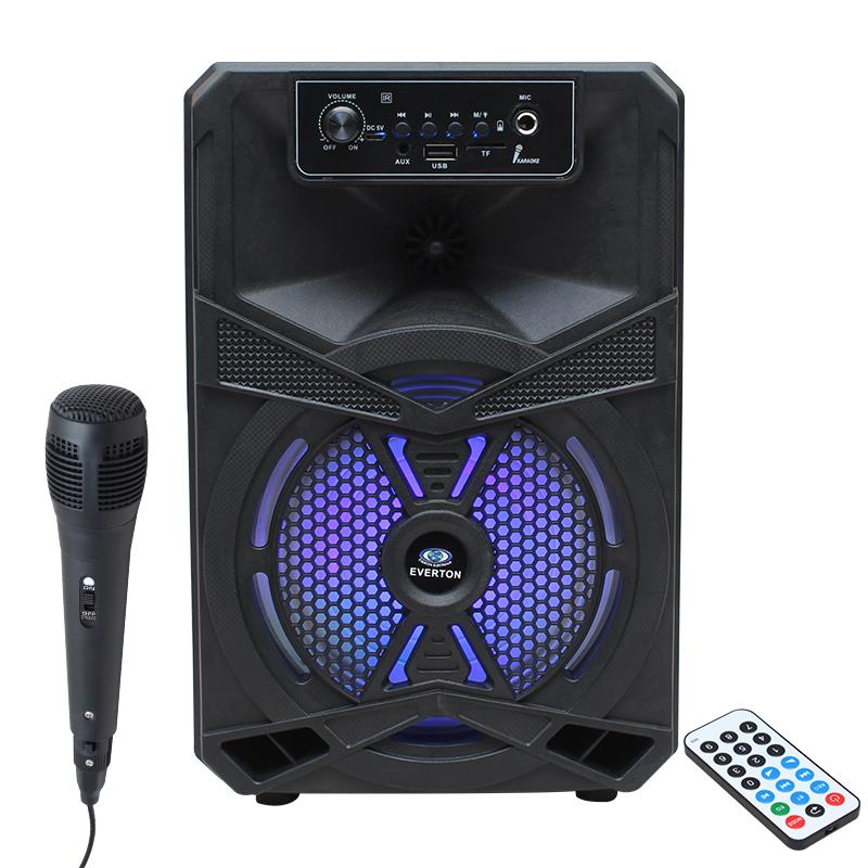 EVERTON RT-403BT USB+SD+FM+BLUETOOTH DESTEKLİ EL MİKROFONLU TAŞINABİLİR HOPARLÖR