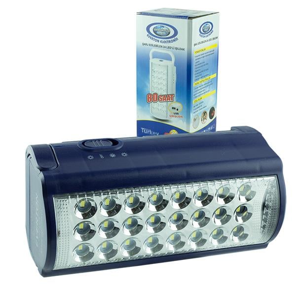 EVERTON RT-6324 24 LEDLİ TELEFON ŞARJ EDEBİLEN IŞILDAK (POWERBANK ÖZELLİKLİ)