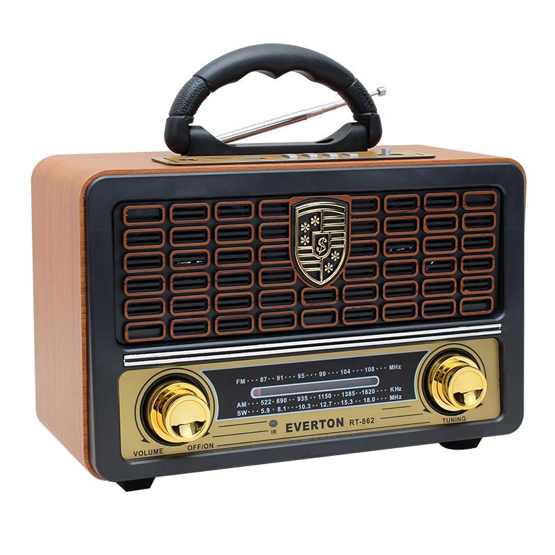 EVERTON RT-862BT USB/SD/FM/BLUETOOTH DESTEKLİ KUMANDALI NOSTALJİK RADYO