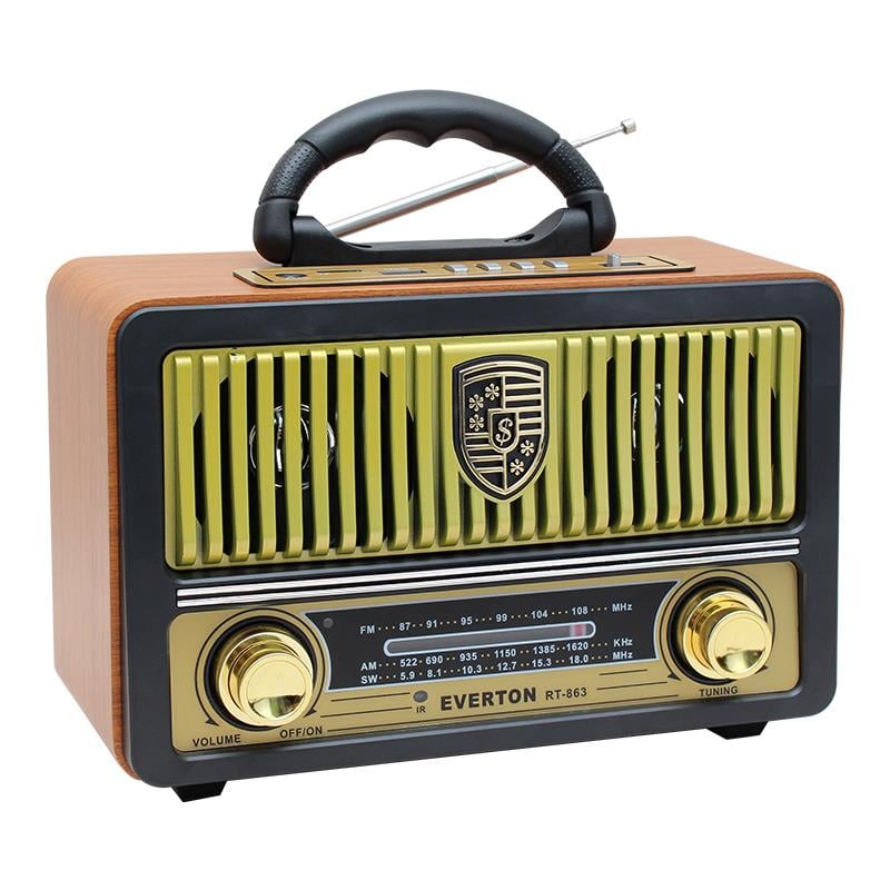 EVERTON RT-863BT USB/SD/FM/BLUETOOTH DESTEKLİ KUMANDALI NOSTALJİK RADYO