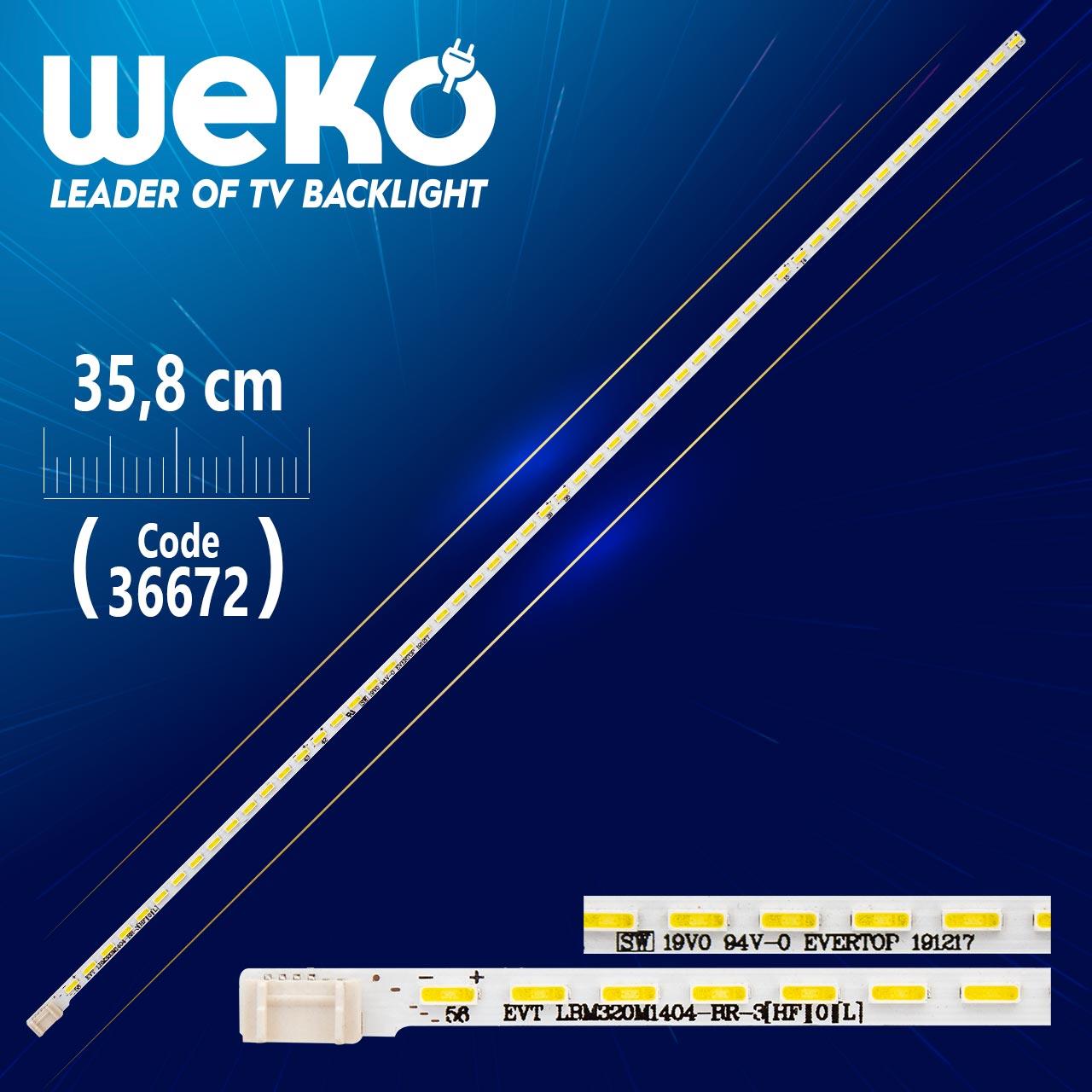 EVT LBM320M1404-RR-3 HF 0 L  56 LEDLİ 35,8 CM