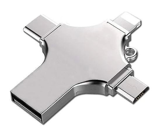 FASTER FS-26599 4 IN 1 32GB FLASH BELLEK (USB - TYPE-C - MICRO USB - LIGHTNING)