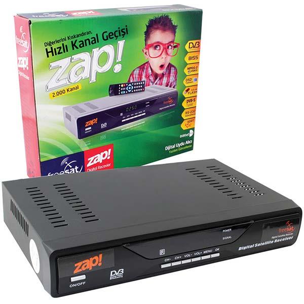FREESAT ZAP UYDU ALICISI (RF+DISPLAY)