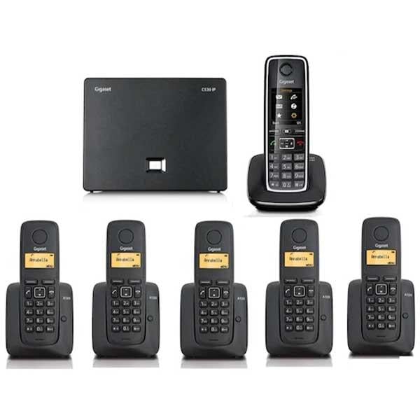 GIGASET C530 1 PTT HATTI + 1 IP HAT GİRİŞLİ - 6 DAHİLİ ÇIKIŞLI IP TELSİZ TELEFON SANTRAL CİHAZI