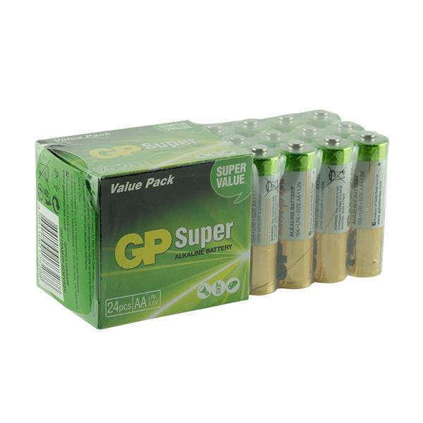 GP 15AM R6 SÜPER ALKALİN AA KALEM PİL (24LÜ PAKET FİYATI)