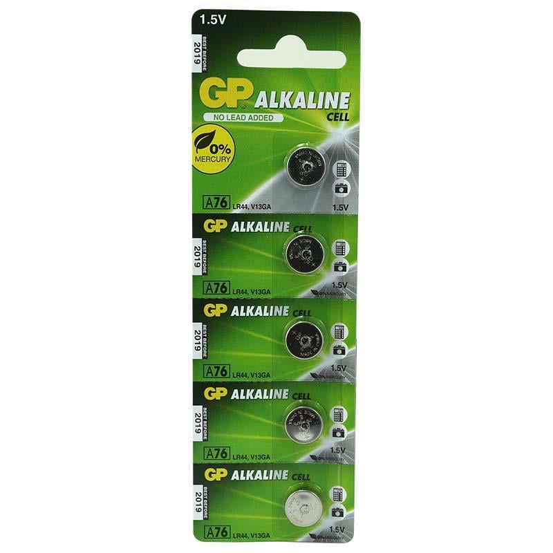 GP A76 LR44 KARTELA AG-13 PİL (5Lİ PAKET)