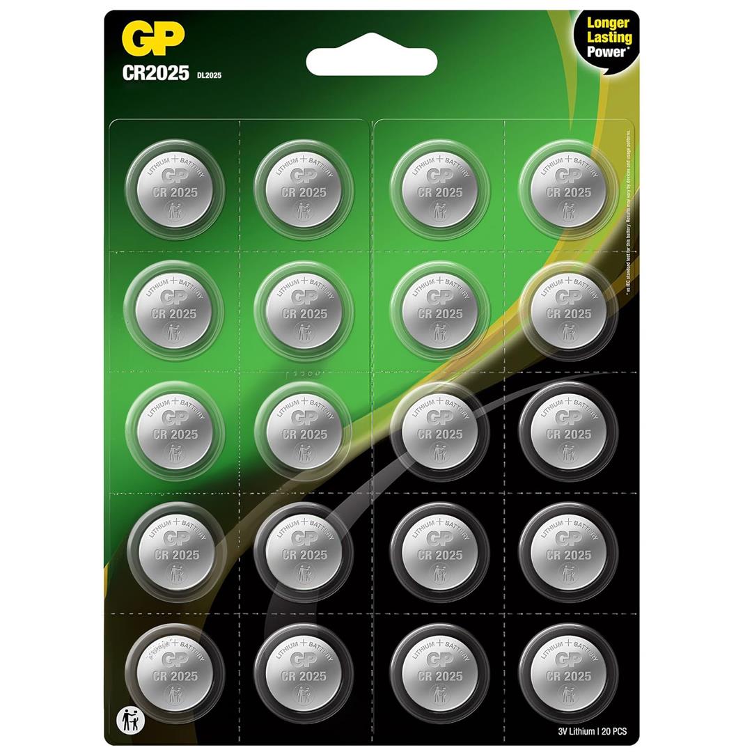 GP CR2025 DL2025 Lityum 20'Li Para Pil (GPCR2025-2CAI20)