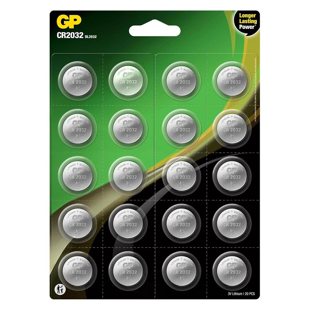 GP CR2032 DL2032 Lityum 20'Li Para Pil (GP CR2032-2CAI20)