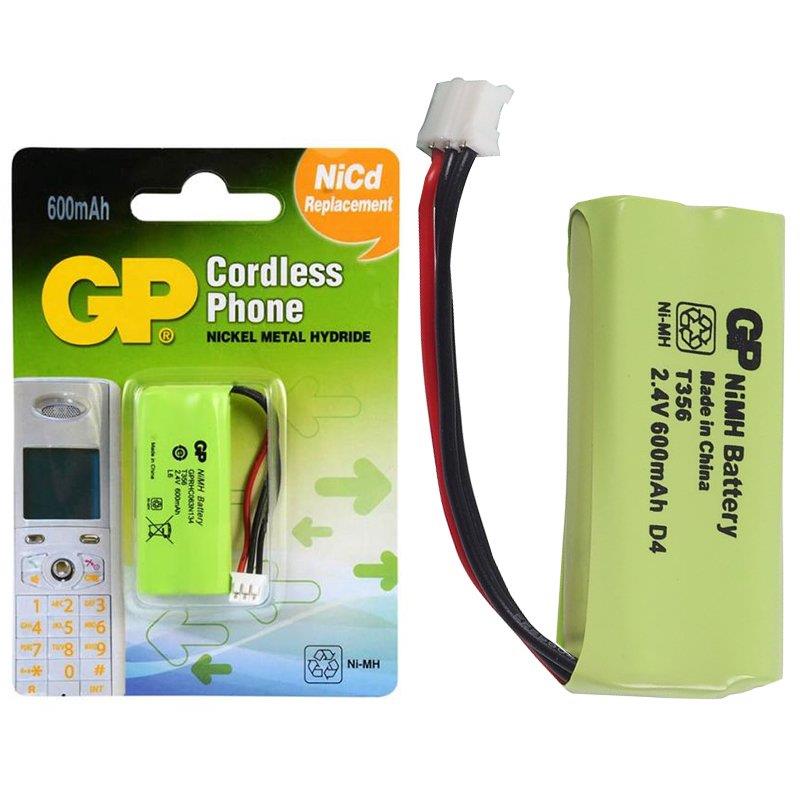 GP T356 2U1 2.4 VOLT - 600 MAH 3 KABLOLU TELSİZ TELEFON PİLİ