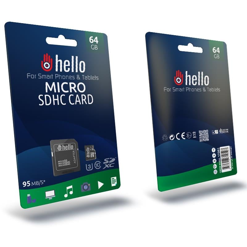 HELLO 64 GB MICRO SD HAFIZA KARTI (CLASS 10)