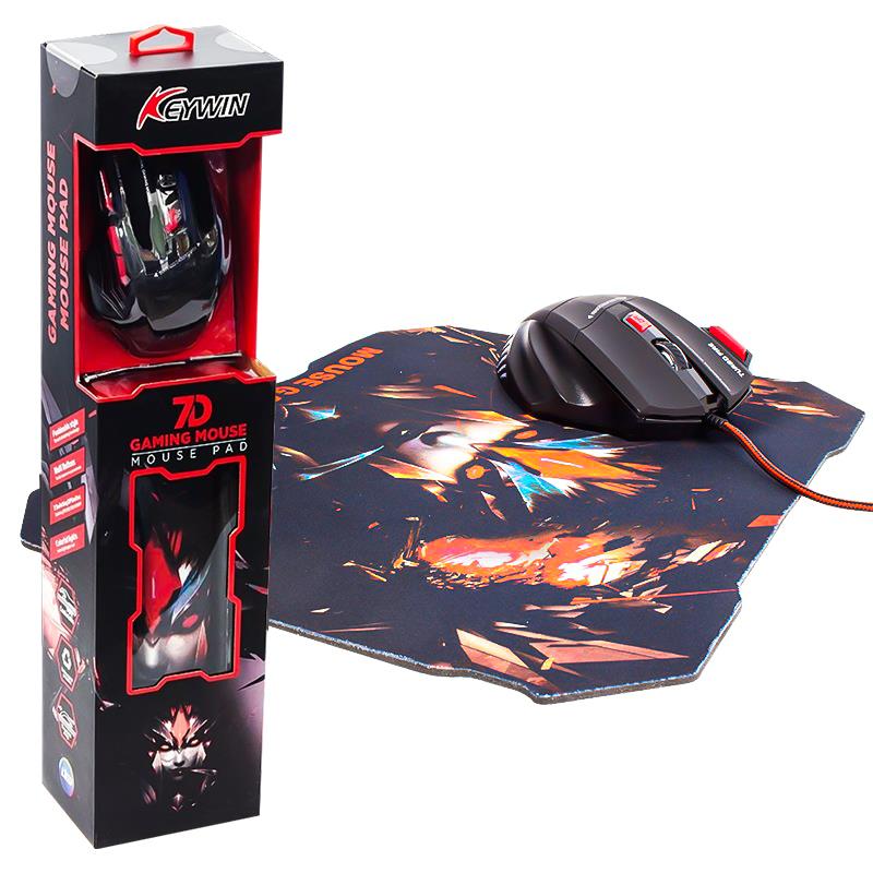 HELLO HL-39 OPTİK KABLOLU 800/1200/1600/2400 DPI GAMING MOUSE   MOUSE PAD