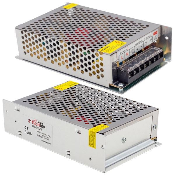 HIGHTEK HT1096 24 VOLT - 3 AMPER - 75 WATT METAL KASA ADAPTÖR