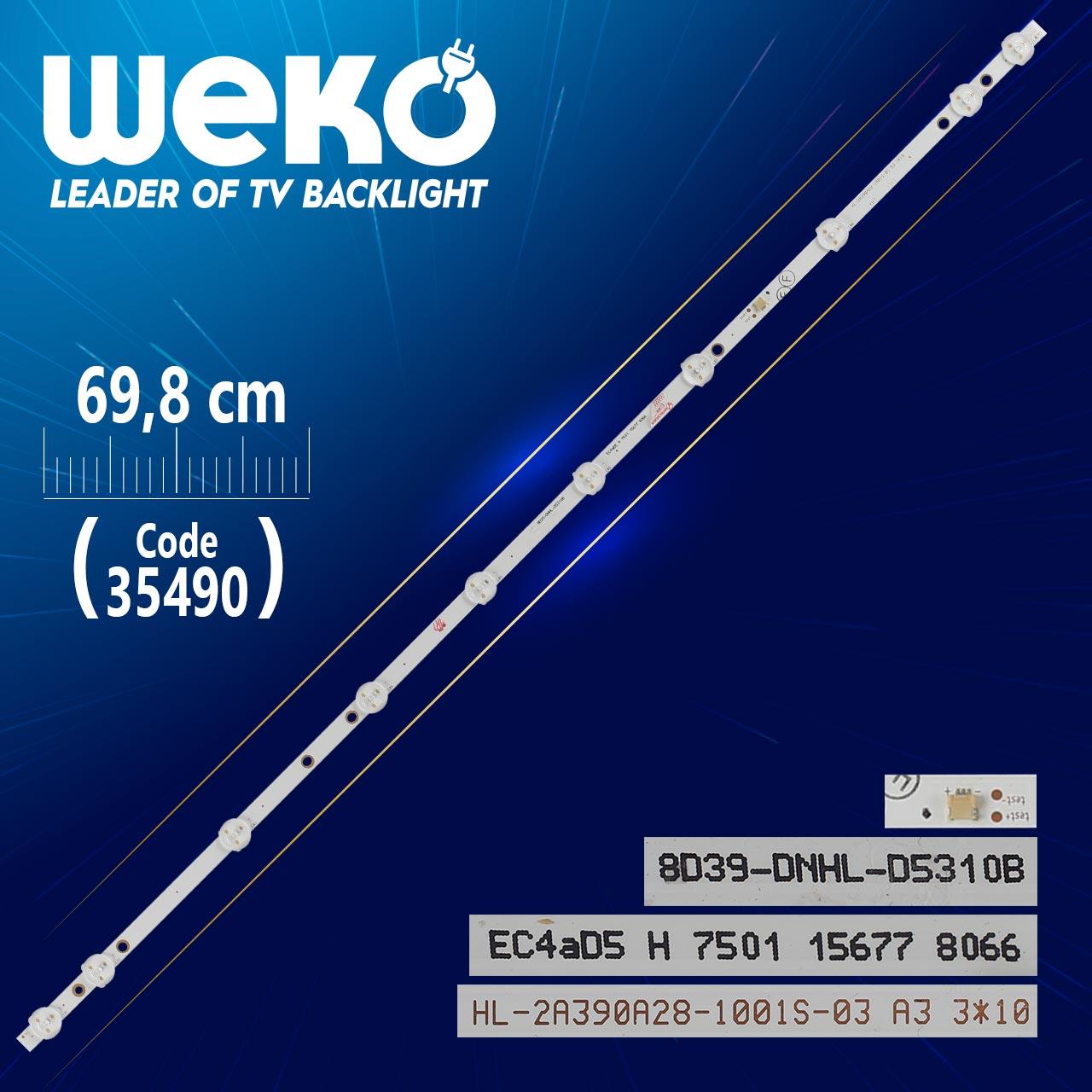 HL-2A390A28-1001S-03 A3 3*10 - 8D39-DNHL-D5310B - 69.8 CM 10 LEDLİ - (WK-1035)