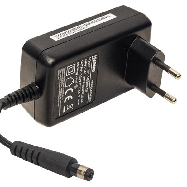 HUAWEİ HW-120050E2W 12 VOLT - 0.5 AMPER 5.5*2.5 UÇLU PLASTİK KASA PRİZ TİPİ ADAPTÖR