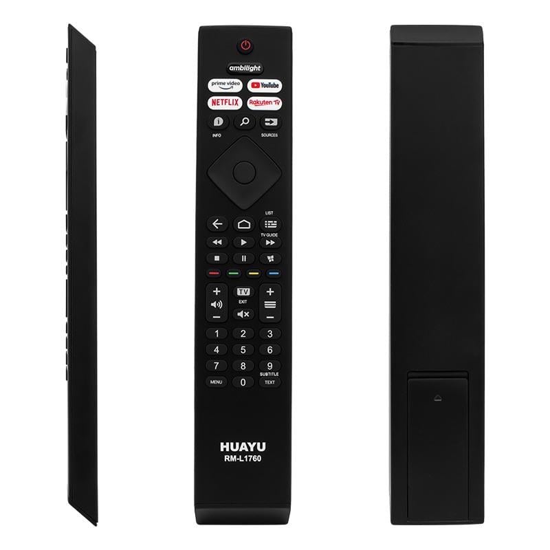 HUAYU KL PHILIPS RM-L1760  AMBILIGHT-NETFLIX-PRIME VIDEO-YOUTUBE-RAKUTEN TV TUŞLU LED TV KUMANDA (40176=16129)