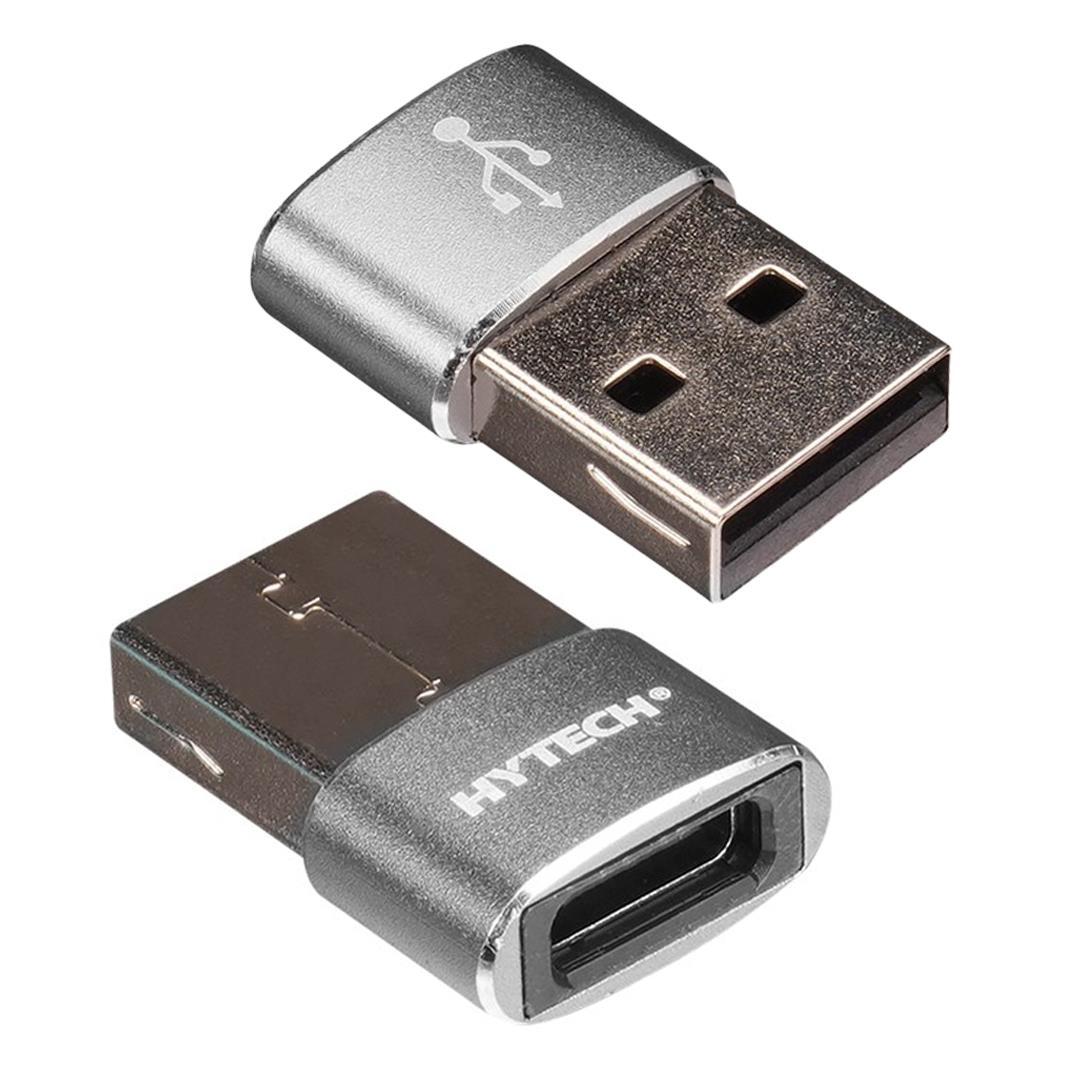 HYTECH HY-XO33 SİYAH TYPE-C DİŞİ TO USB ERKEK METAL GÖVDELİ OTG ÇEVİRİCİ