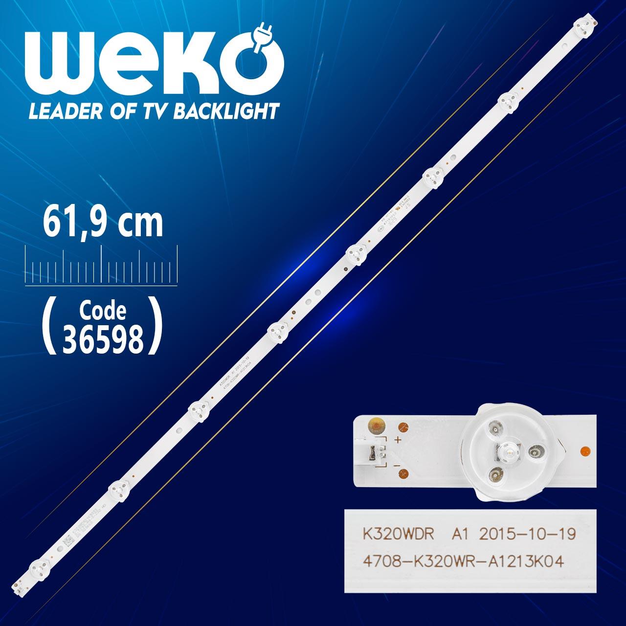 K320WDR A1 2015-10-19 4708-K320WR-A1213K04  8 LEDLİ  61,9 CM