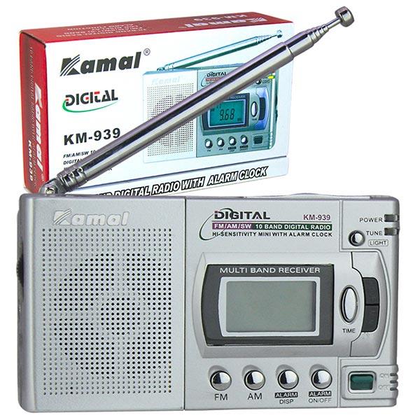 KAMAL KM-939 GRİ 10 BAND DİJİTAL EKRANLI RADYO