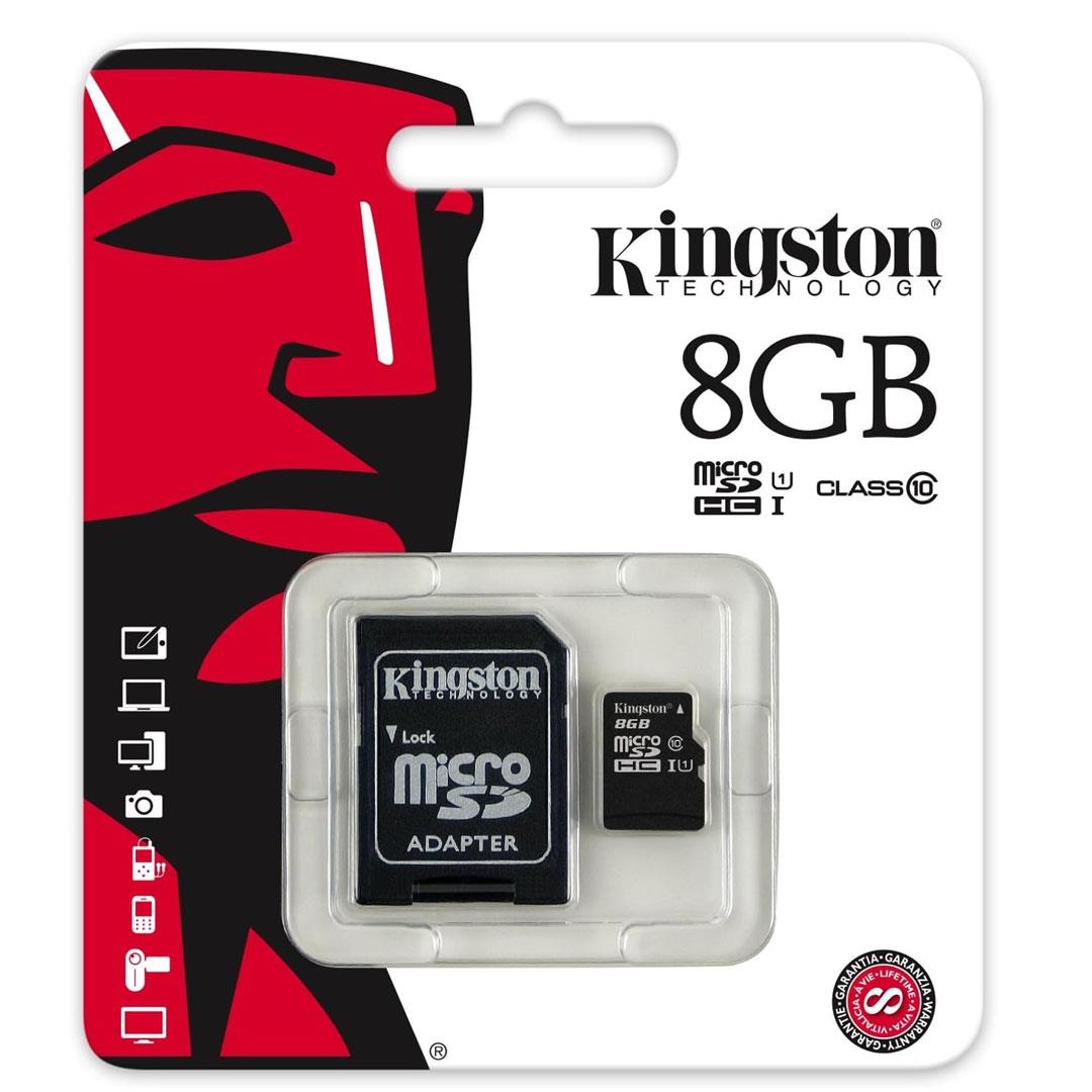 KINGSTON 8 GB MICRO SD HAFIZA KARTI