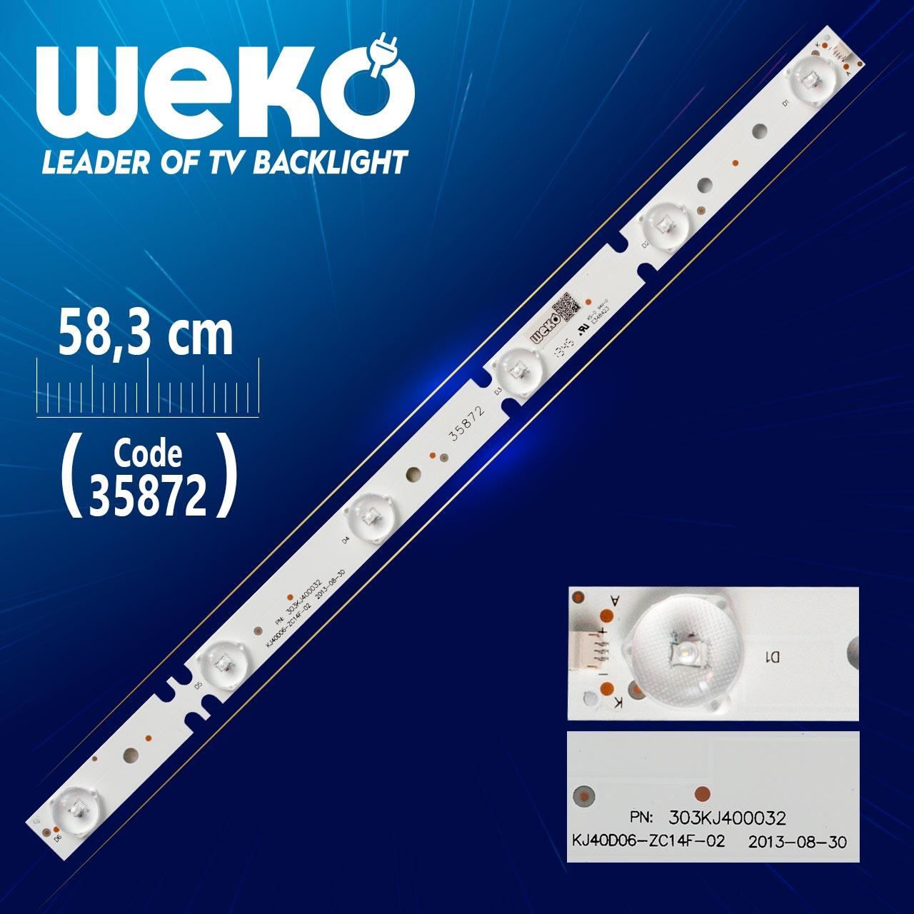 KJ40D06-ZC14F-02 - PN:303KJ400032 - 6 LEDLİ 37 CM - (WK-1334)