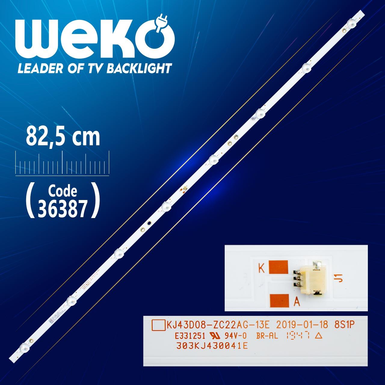 KJ43D08-ZC22AG-13E 303KJ430041E 8S1P  8 LEDLİ  81.50 CM