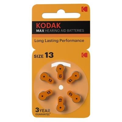 KODAK 13 NO KULAKLIK PİLİ (6LI PAKET)
