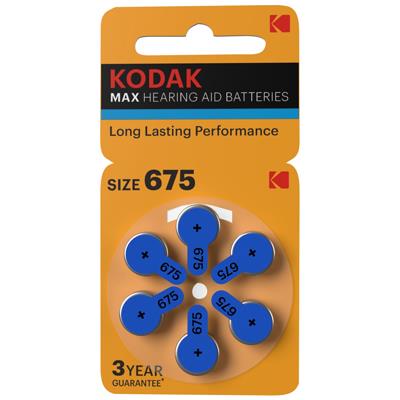 KODAK 675 NO KULAKLIK PİLİ (6LI PAKET)