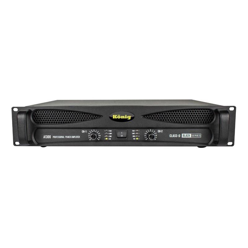 KÖNİG A-1300 4 OHM 2X500W BLACK SERİ POWER ANFİ
