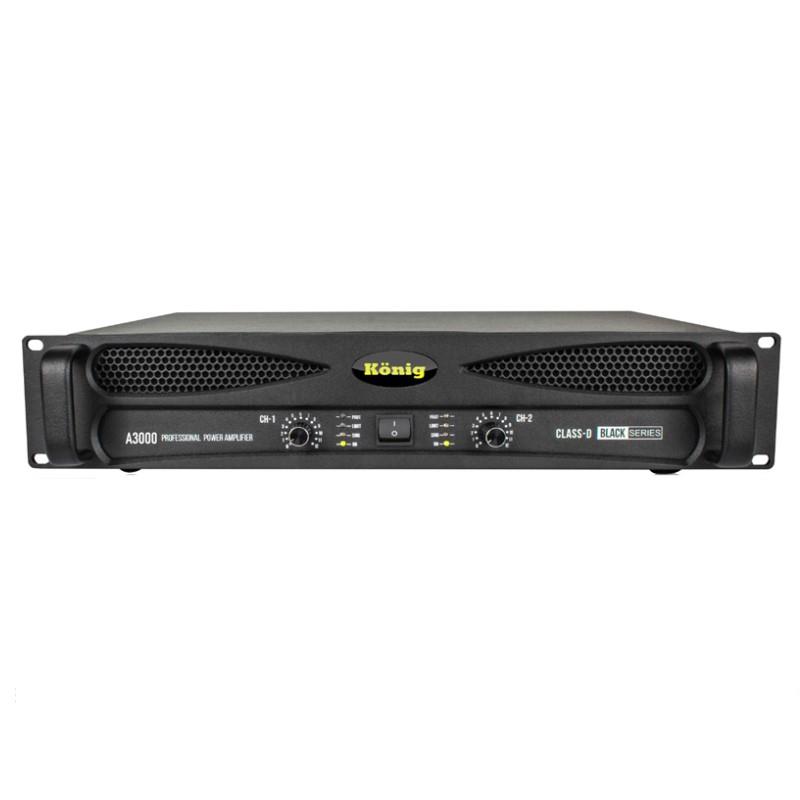 KÖNİG A-3000/S 4 OHM 2X1350W BLACK SERİ POWER ANFİ