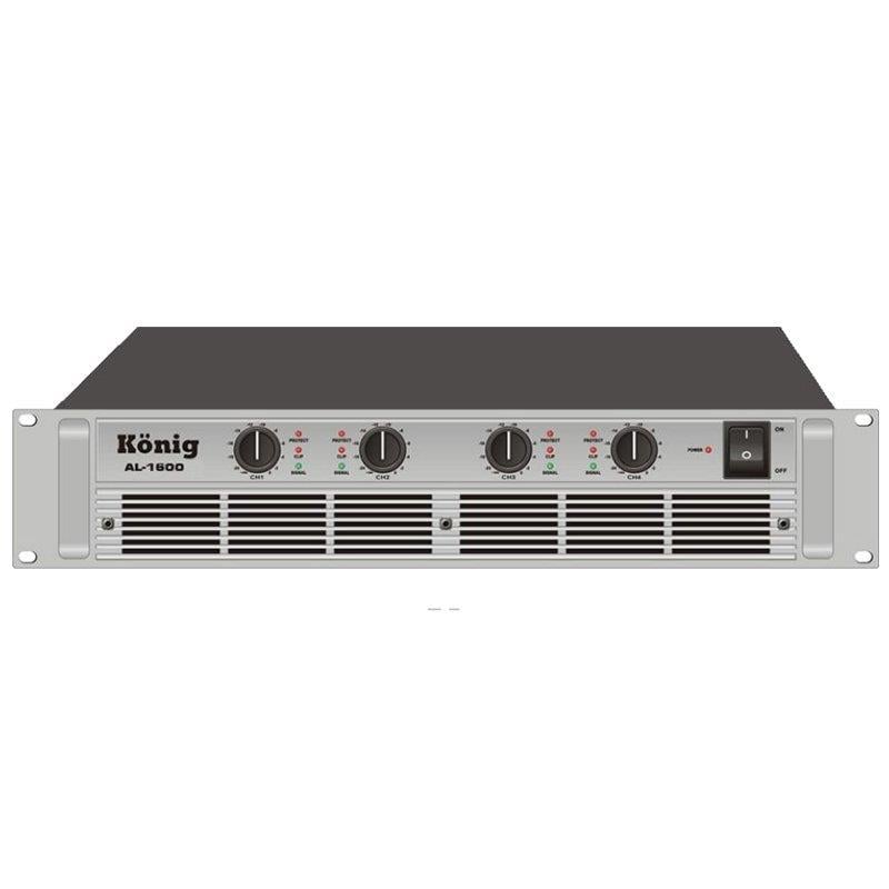 KÖNİG AL-1600 4 KANAL 4 OHM 4X300 WATT POWER ANFİ