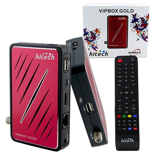 KORAX*HİTECH VIPBOX HD IP TV + ETHERNETLİ FULL HD MİNİ UYDU ALICISI  (IP TV BOŞ)(ALICI GÖZ-6804)