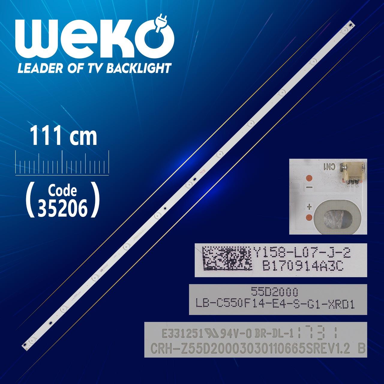 LB-C550F14-E4-S-G1-XRD1 - CRH-Z55D20003030110665SREV1.2 B - 111 CM 11 LEDLİ - (WK-885)