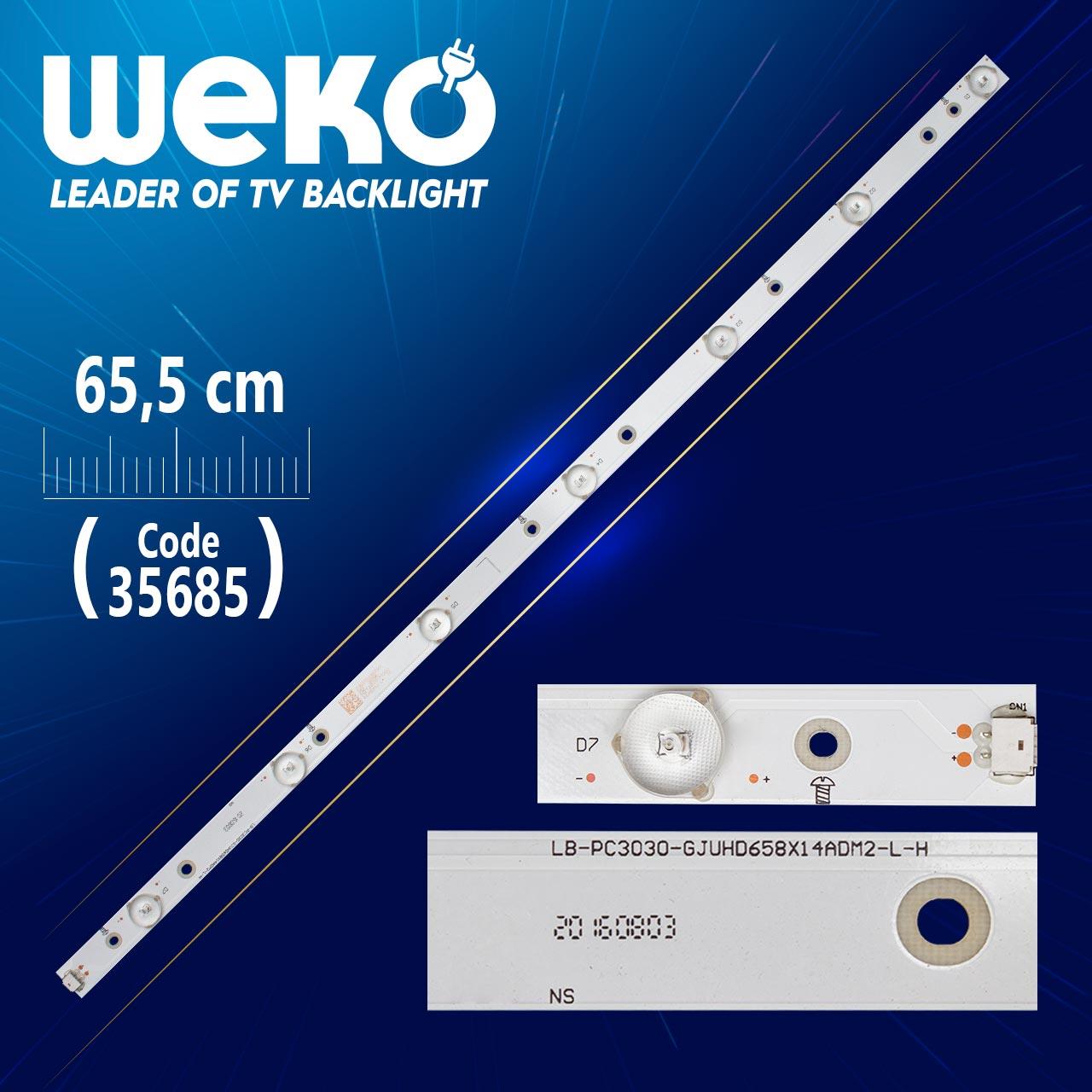 LB-PC3030-GJUHD658X14ADM2-L-H - 7 LEDLİ  65.5 CM- (WK-1162)