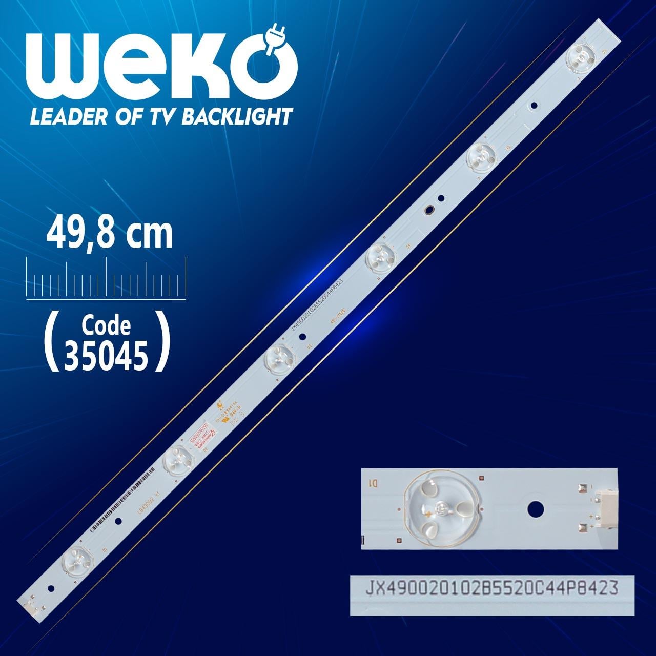 LB49002 V1 49D1000/C1000 - LB-C490F13-E2-L-G1-LD1 KHP200520B  6 LEDLİ 49.8 CM - (WK-225)