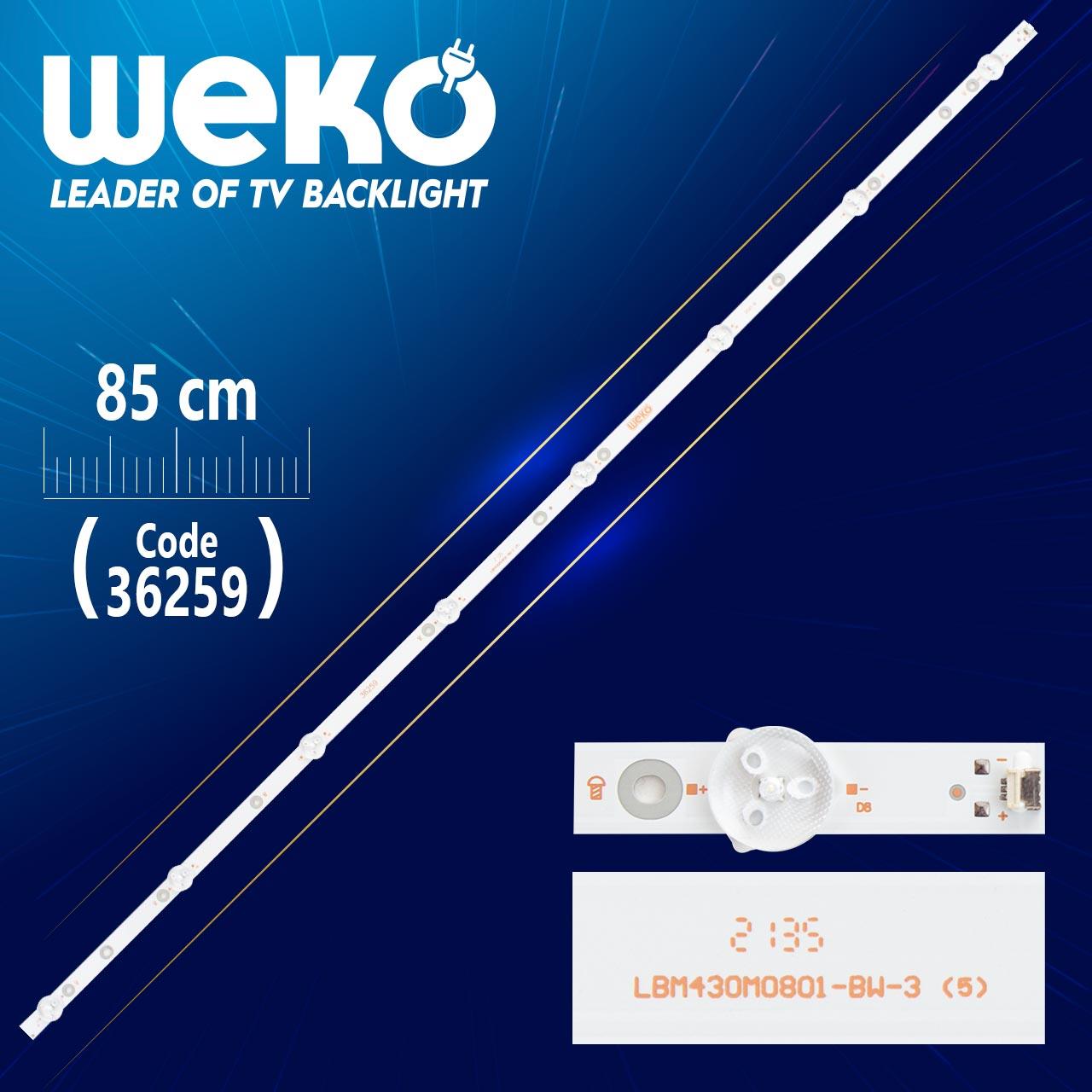 LBM430M0801-BW-3  8 LEDLİ 84.8 CM