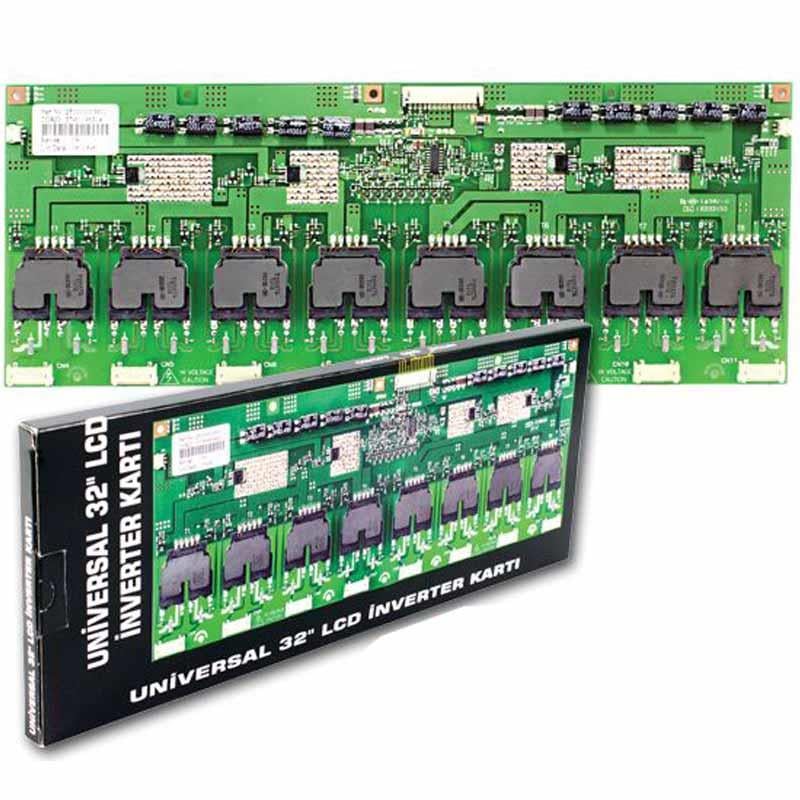 LCD INVERTER KARTI 32 8 TRAFOLU 16 KABLOLU UNIVERSAL