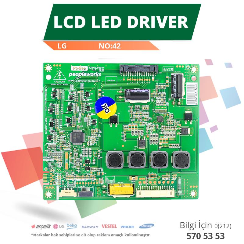 LCD LED DRIVER LG (6917L-0061G,PPW-LE42GD-O (A)REV0.5) (LC420EUF SD PX) (NO:42)