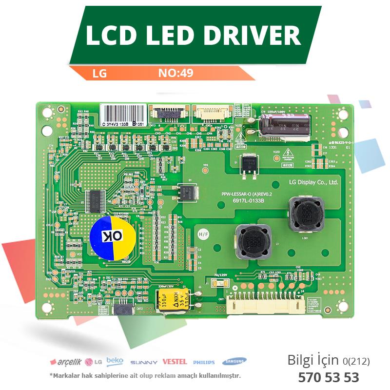 LCD LED DRIVER LG (6917L-0133B,PPW-LE55AR-O (A) REV0.2) (LC550EUN PF F1) (NO:49)