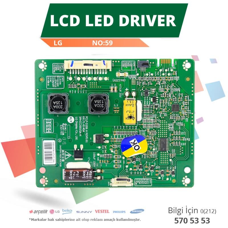 LCD LED DRIVER LG (6917L-0140A,3PHCC20015A-H,PCLF-D206 A REV0.61) (LC420EUD FF F1) (NO:59)