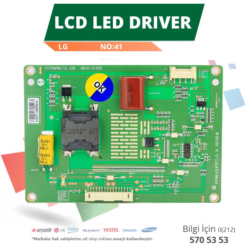 LCD LED DRIVER LG (6917L-0152B,KPW-LE47FC-O A REV0.6) (LC470DUN PG P1) (NO:41)