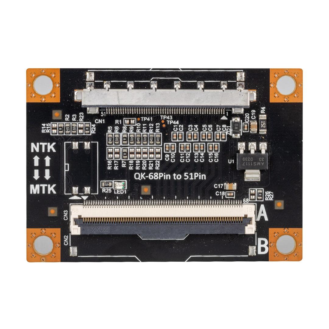LCD PANEL FLEXİ REPAİR KART QK-68 PIN TO 51 PIN 4K A2
