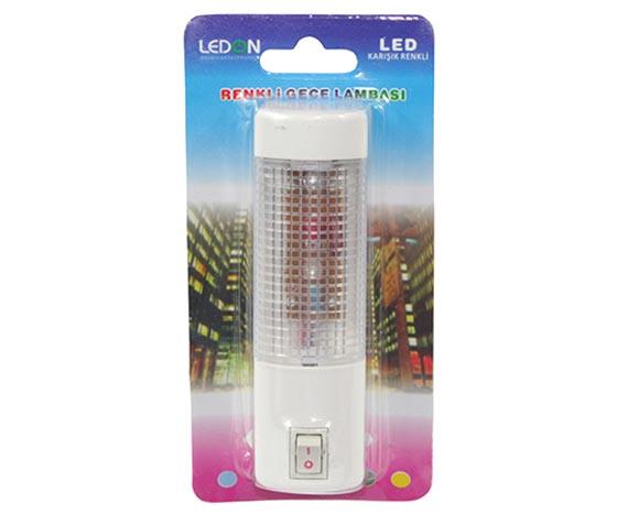 LEDON LD-0327 LEDLİ RENKLİ GECE LAMBASI