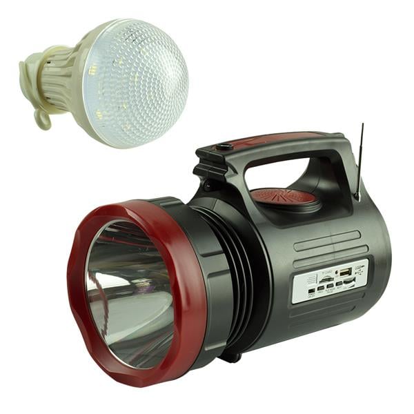 LEDON LD-7215 USB/SD/FM 3 LAMBALI GÜNEŞ ENERJİLİ ŞARJLI IŞILDAK FENER