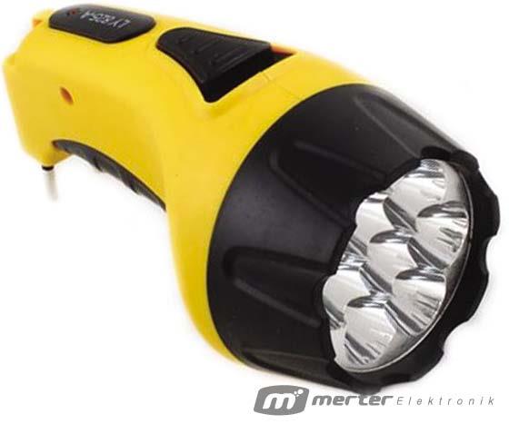 LEDON LD-8015 7 LEDLİ ŞARJLI ÇOK FONKSİYONLU IŞILDAK EL FENERİ