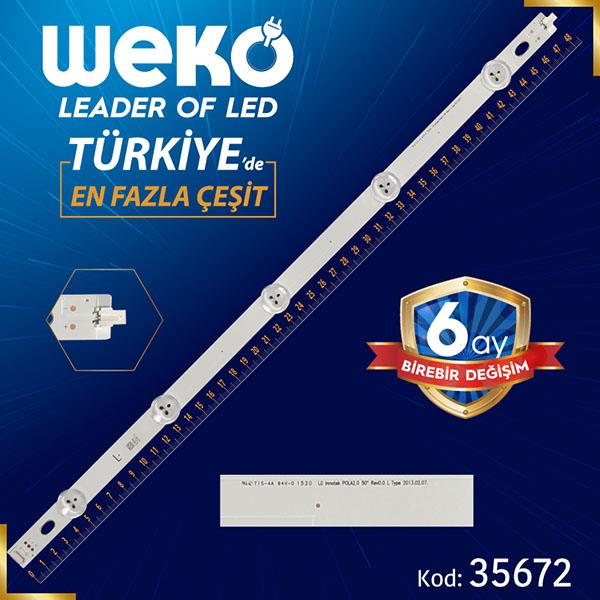 LG INNOTEK POLA2.0 50 REV0.0 L TYPE - 5 LEDLİ 48.5 CM - (WK-1151)