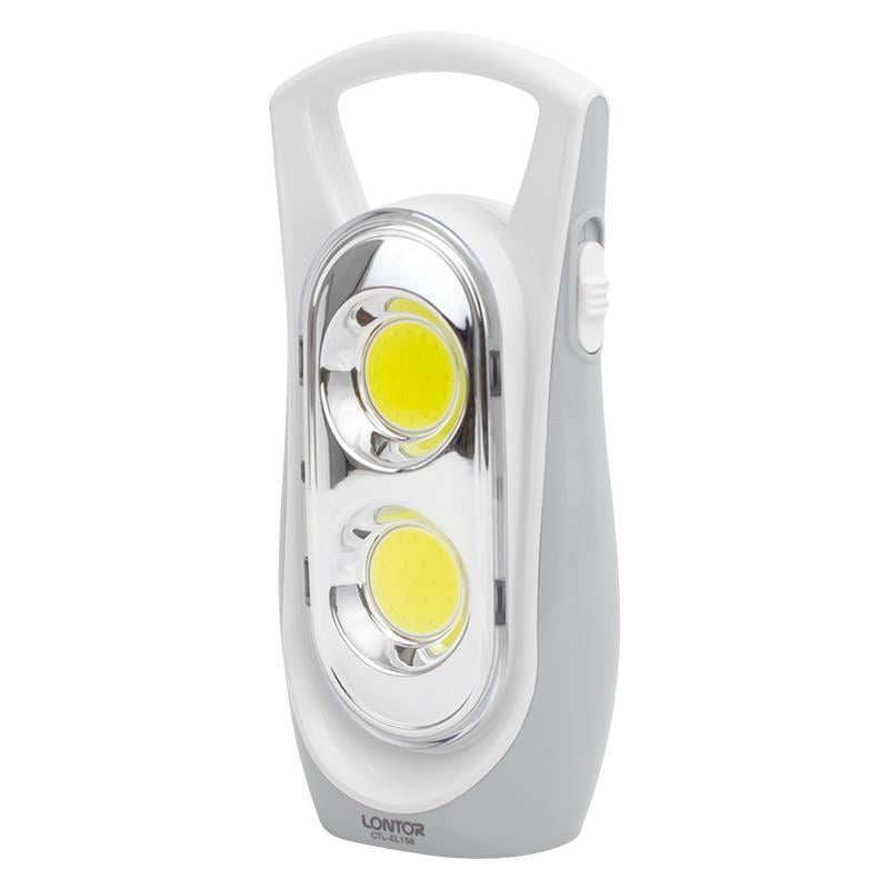 LONTOR CTL-EL158 İKİ KADEMELİ 2 COB LEDİ ŞARJLI IŞILDAK