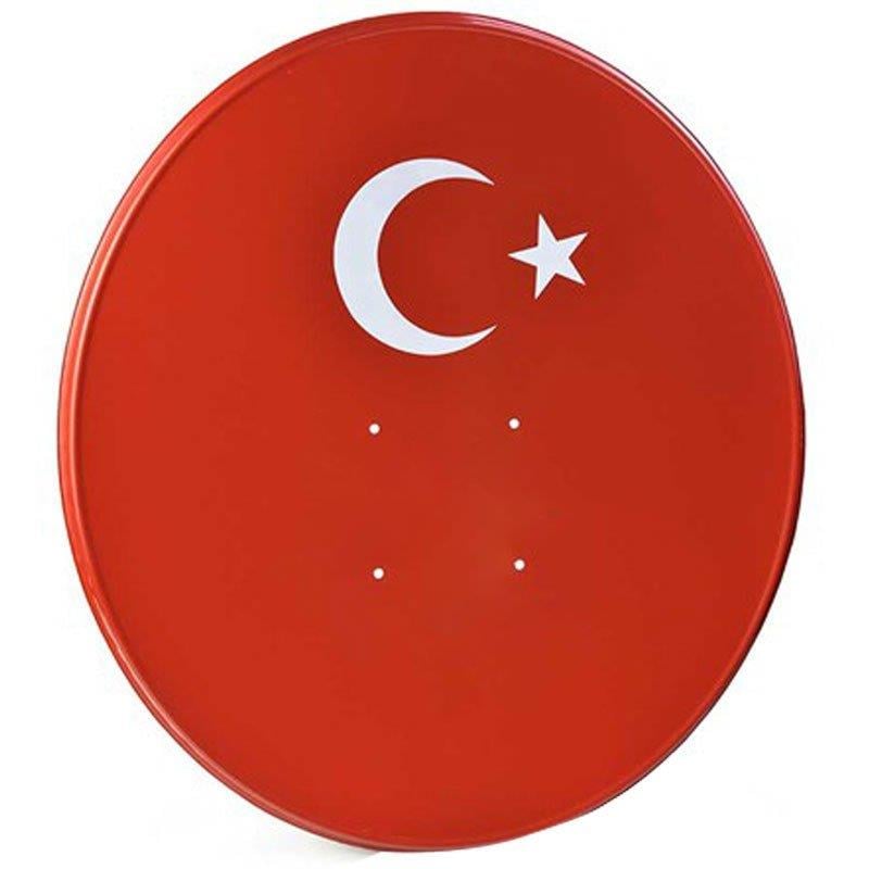 MAG KIRMIZI BAYRAK BASKILI 70 CM OFSET ÇANAK ANTEN (KÜÇÜK MOUNT)(10LU PAKET)
