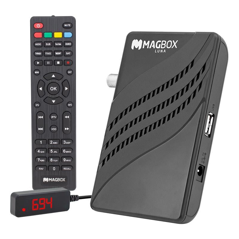 MAGBOX LUNA TKGSLİ DISPLAY GÖZLÜ FULL HD YOUTUBE USB MINI HD UYDU ALICISI (KUMANDA 8525)(WIFI 17287)