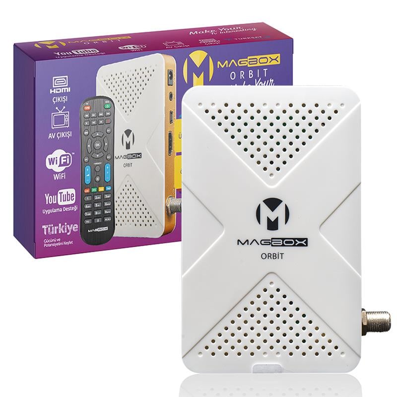 MAGBOX ORBİT TKGSLİ FULL HD + USB MİNİ HD UYDU ALICISI (YOUTUBE-DISPLAY GÖZ TUŞLU)